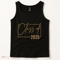 Class Of 2035 Gold Graduation Tank Top thumb 2