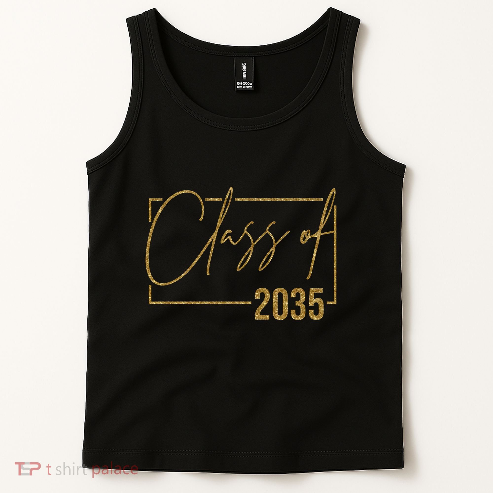 Class Of 2035 Gold Graduation Tank Top