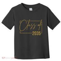 Class Of 2035 Gold Graduation Toddler T-Shirt thumb 0
