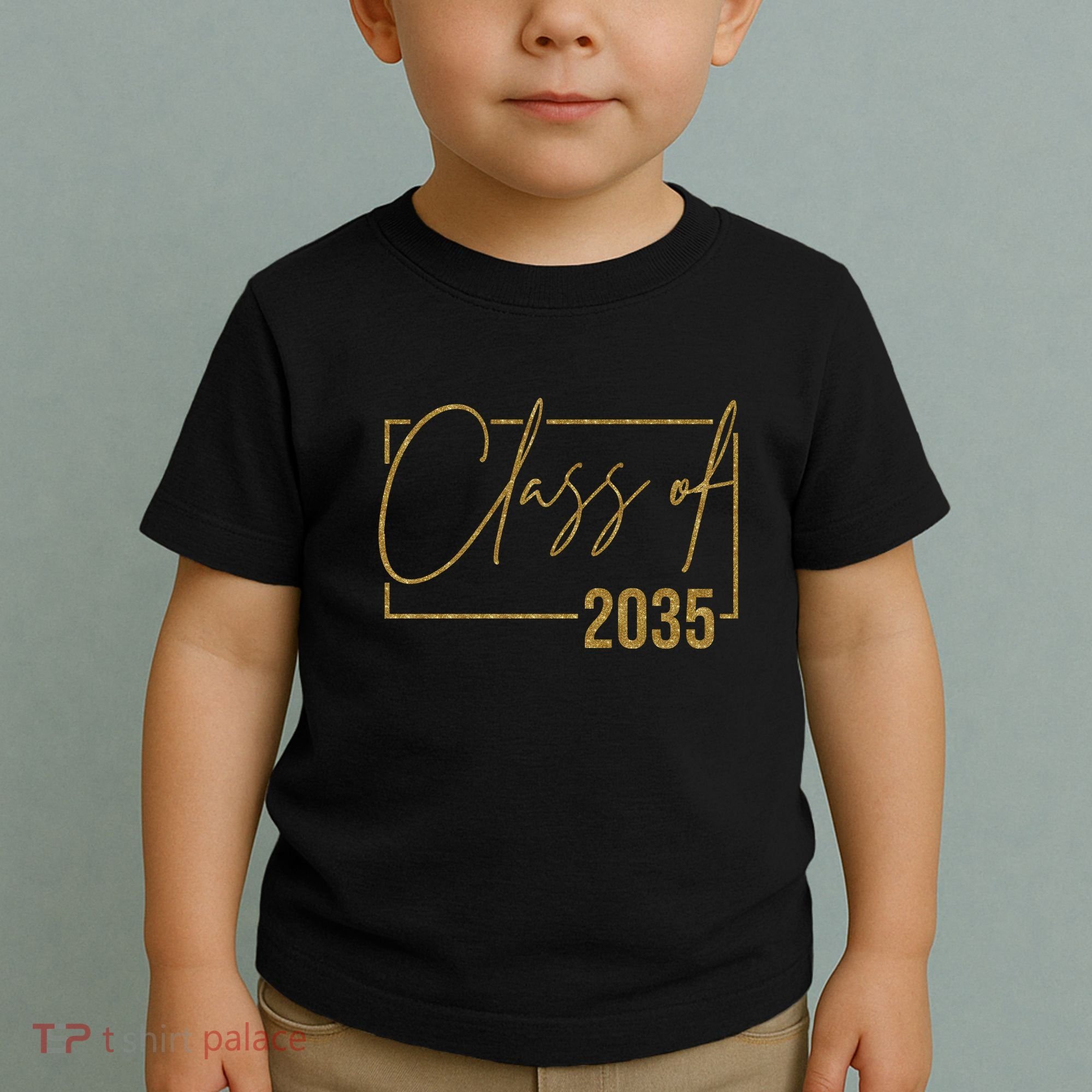 Class Of 2035 Gold Graduation Toddler T-Shirt