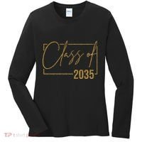 Class Of 2035 Gold Graduation Women's Long Sleeve Shirt thumb 0