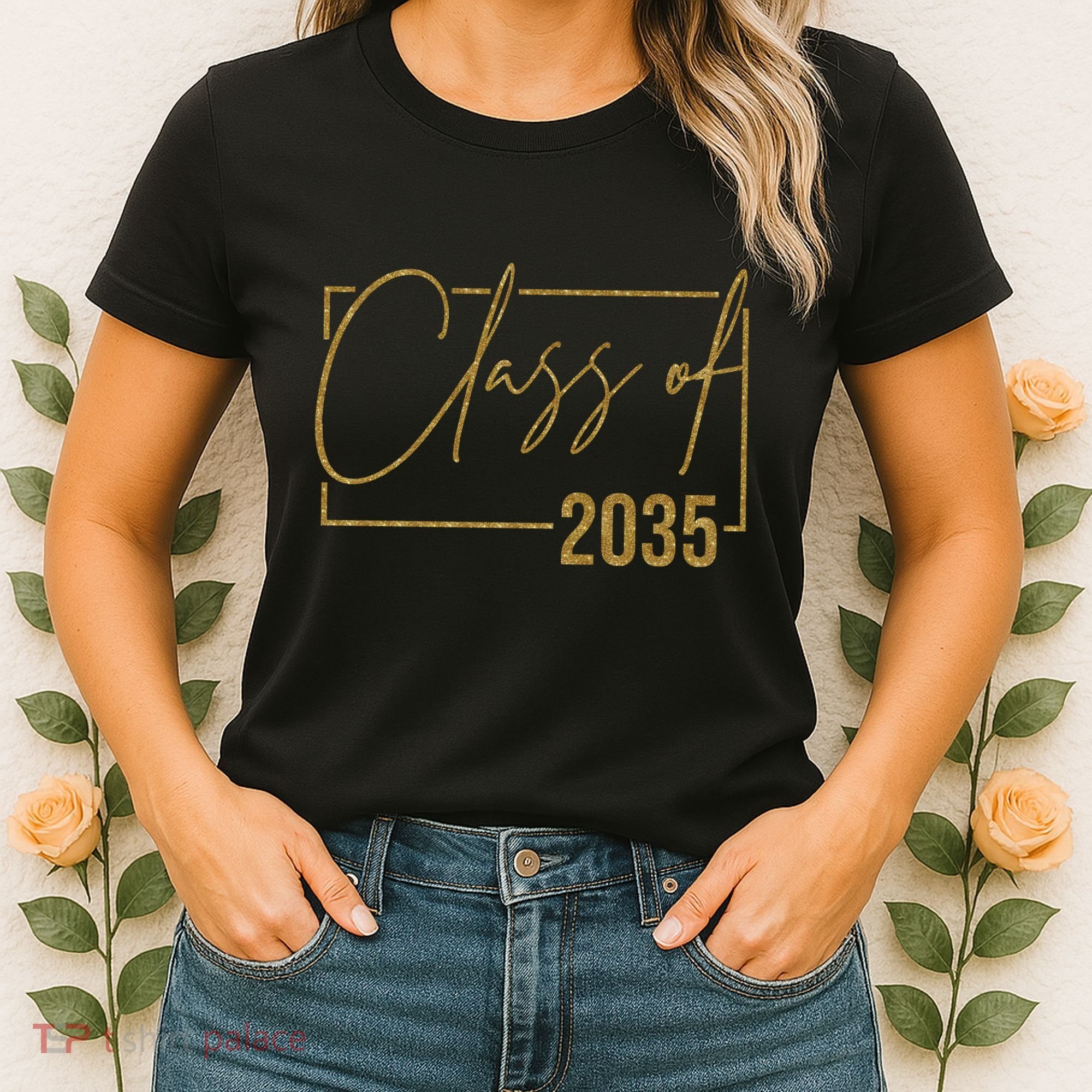 Class Of 2035 Gold Graduation Women's T-Shirt