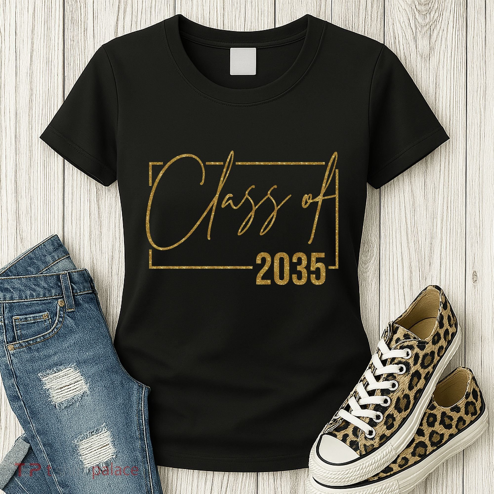 Class Of 2035 Gold Graduation Women's T-Shirt