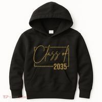 Class Of 2035 Gold Graduation Kids Hoodie thumb 0