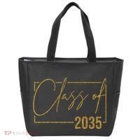Class Of 2035 Gold Graduation Tote Bag thumb 0