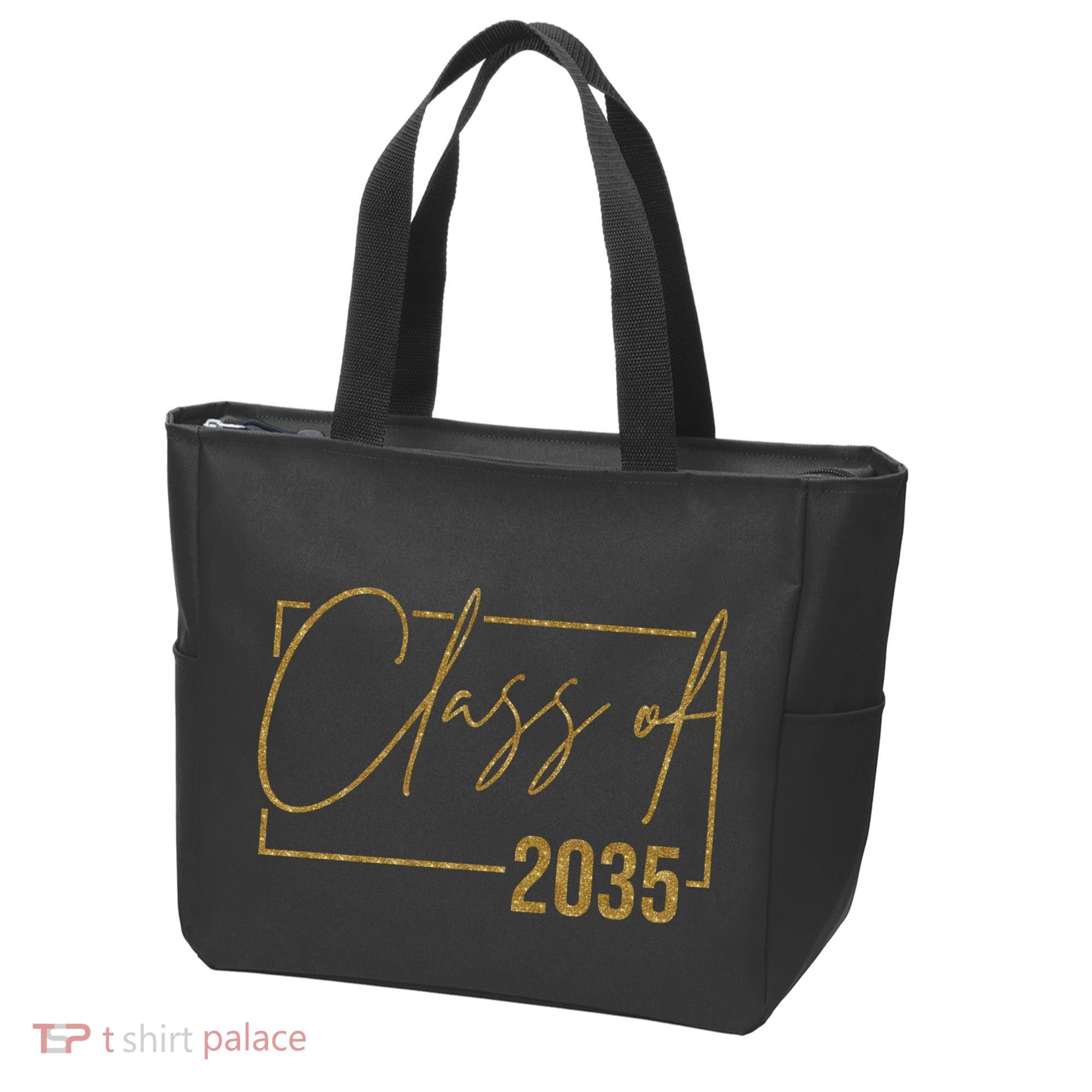 Class Of 2035 Gold Graduation Tote Bag