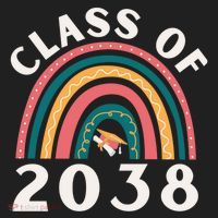 Class Of 2038 Graduation Kindergarten 2038 School Rainbow Gift Women's Sweatshirt thumb 2
