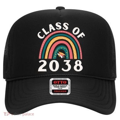 Class Of 2038 Graduation Kindergarten 2038 School Rainbow Gift Hat