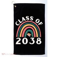 Class Of 2038 Graduation Kindergarten 2038 School Rainbow Gift Golf Towel thumb 0