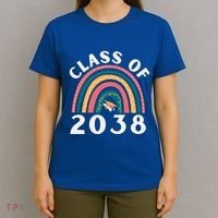 Class Of 2038 Graduation Kindergarten 2038 School Rainbow Gift T-Shirt thumb 4