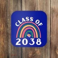 Class Of 2038 Graduation Kindergarten 2038 School Rainbow Gift Coaster thumb 0
