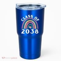 Class Of 2038 Graduation Kindergarten 2038 School Rainbow Gift Tumbler thumb 0