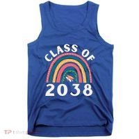 Class Of 2038 Graduation Kindergarten 2038 School Rainbow Gift Tank Top thumb 0