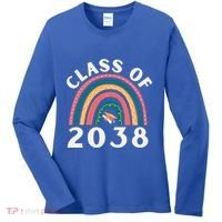 Class Of 2038 Graduation Kindergarten 2038 School Rainbow Gift Women's Long Sleeve Shirt thumb 0