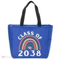 Class Of 2038 Graduation Kindergarten 2038 School Rainbow Gift Tote Bag thumb 0