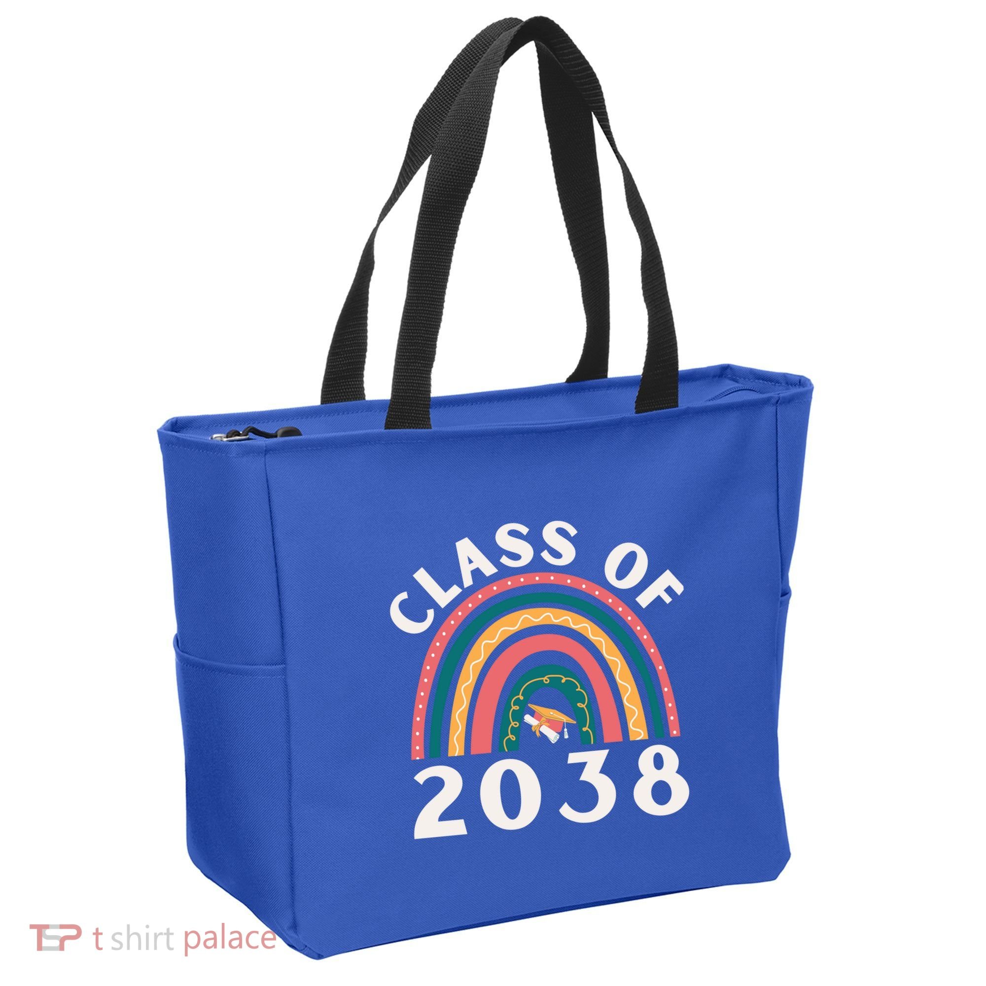 Class Of 2038 Graduation Kindergarten 2038 School Rainbow Gift Tote Bag