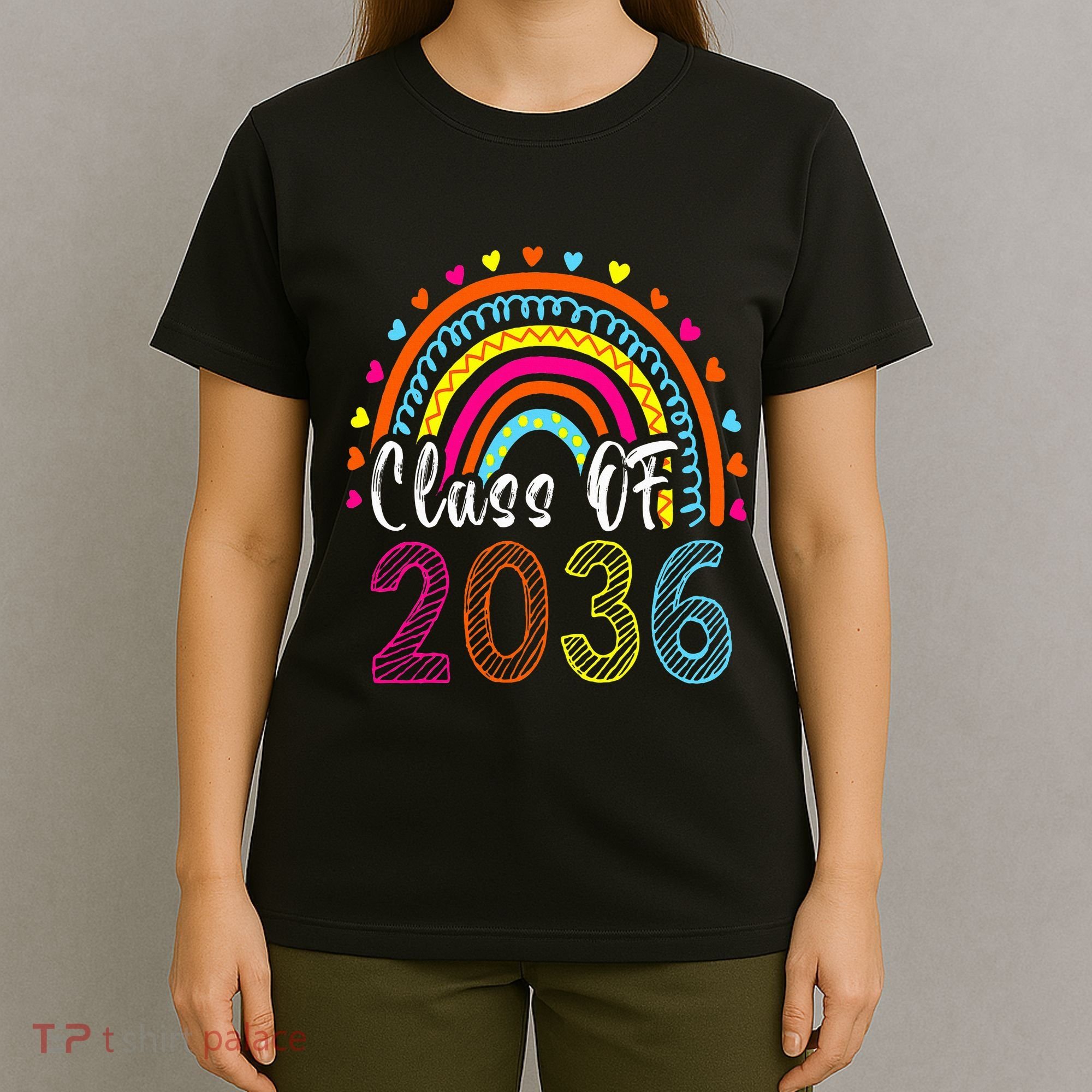 Class Of 2036 Grow With Me First Day Of School Graduation T-Shirt