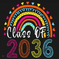 Class Of 2036 Grow With Me First Day Of School Graduation T-Shirt thumb 7