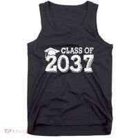 Class Of 2037 Grow With Me Handprints Space On Back Tank Top thumb 0