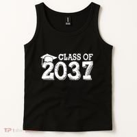 Class Of 2037 Grow With Me Handprints Space On Back Tank Top thumb 2