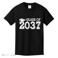 Class Of 2037 Grow With Me Handprints Space On Back Kids T-Shirt thumb 0