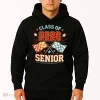 Class Of 2026 Senior Racing Flags Hoodie thumb 2