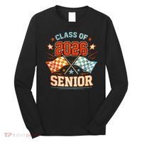 Class Of 2026 Senior Racing Flags Long Sleeve Shirt thumb 0