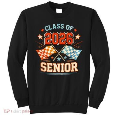 Class Of 2026 Senior Racing Flags Sweatshirt