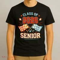 Class Of 2026 Senior Racing Flags T-Shirt thumb 3