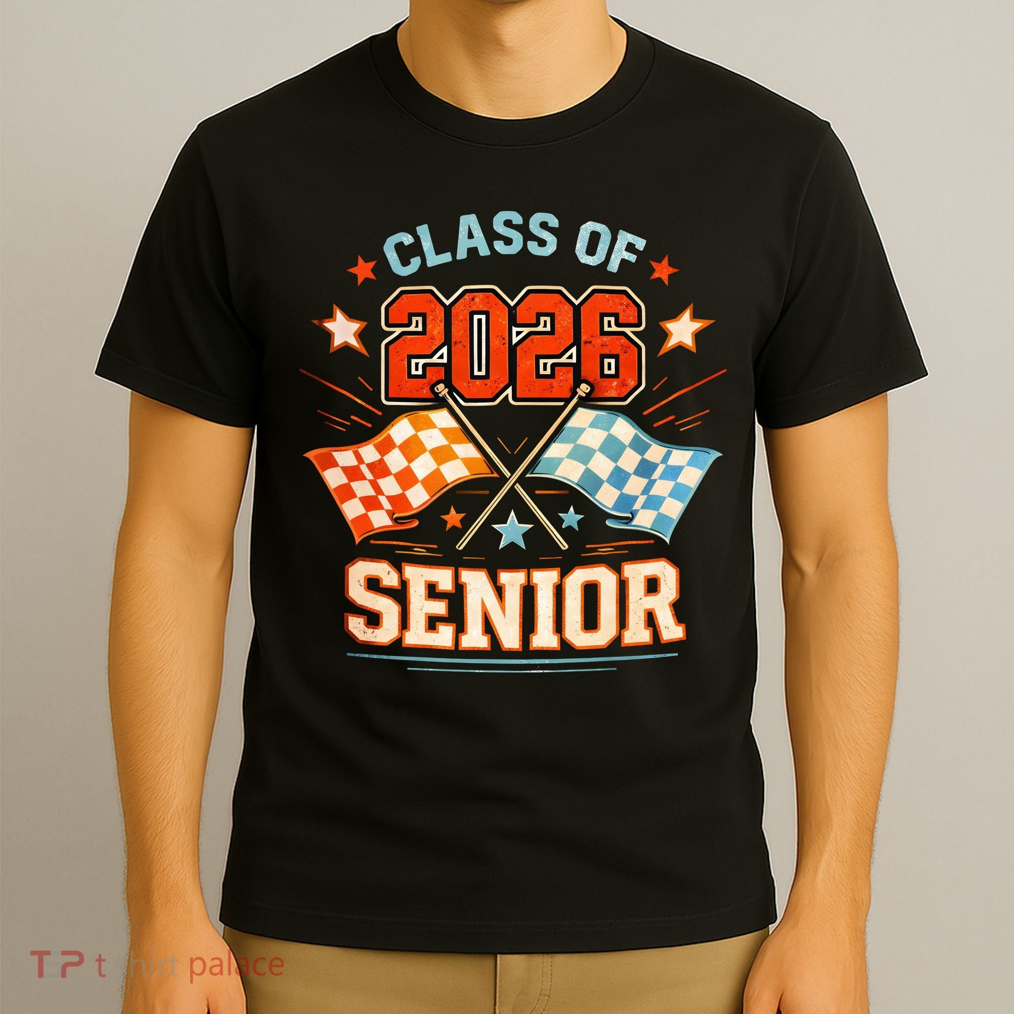 Class Of 2026 Senior Racing Flags T-Shirt