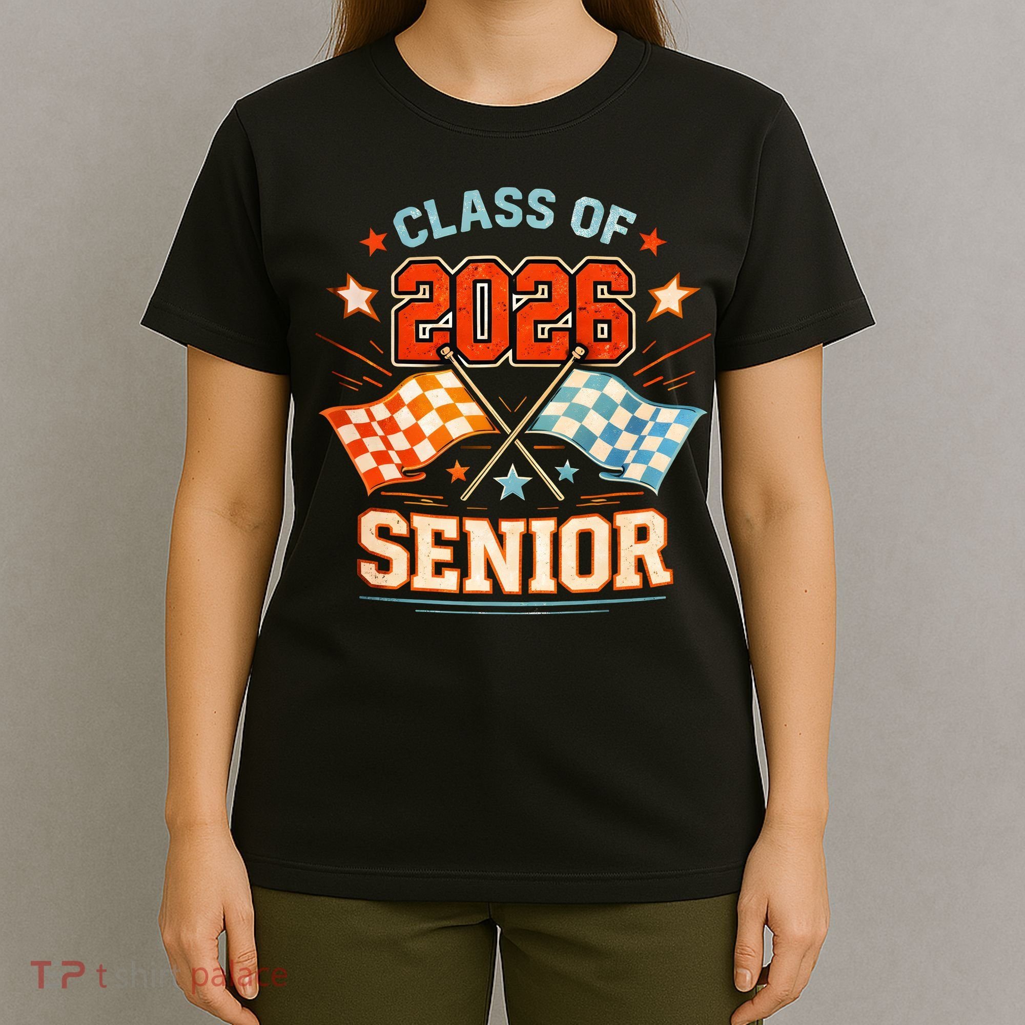 Class Of 2026 Senior Racing Flags T-Shirt