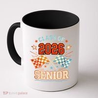 Class Of 2026 Senior Racing Flags Coffee Mug thumb 0