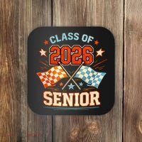 Class Of 2026 Senior Racing Flags Coaster thumb 0