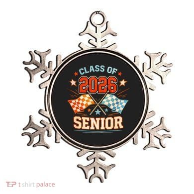 Class Of 2026 Senior Racing Flags Ornament