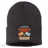 Class Of 2026 Senior Racing Flags Sustainable Knit Beanie thumb 0