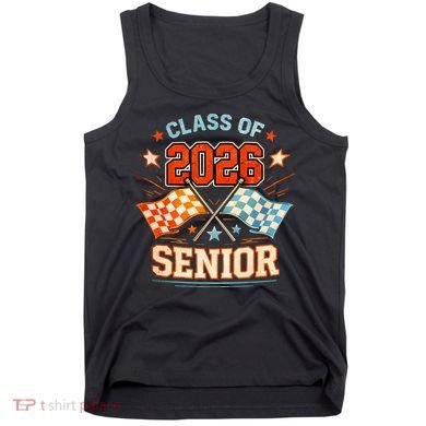 Class Of 2026 Senior Racing Flags Tank Top