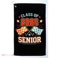 Class Of 2026 Senior Racing Flags Golf Towel thumb 0
