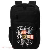 Class Of 2026 Senior Plaid Bow Impact Tech Backpack thumb 0