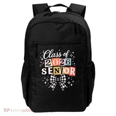 Class Of 2026 Senior Plaid Bow Backpack