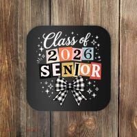 Class Of 2026 Senior Plaid Bow Coaster thumb 0