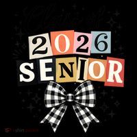 Class Of 2026 Senior Plaid Bow 16oz Travel Tumbler thumb 2