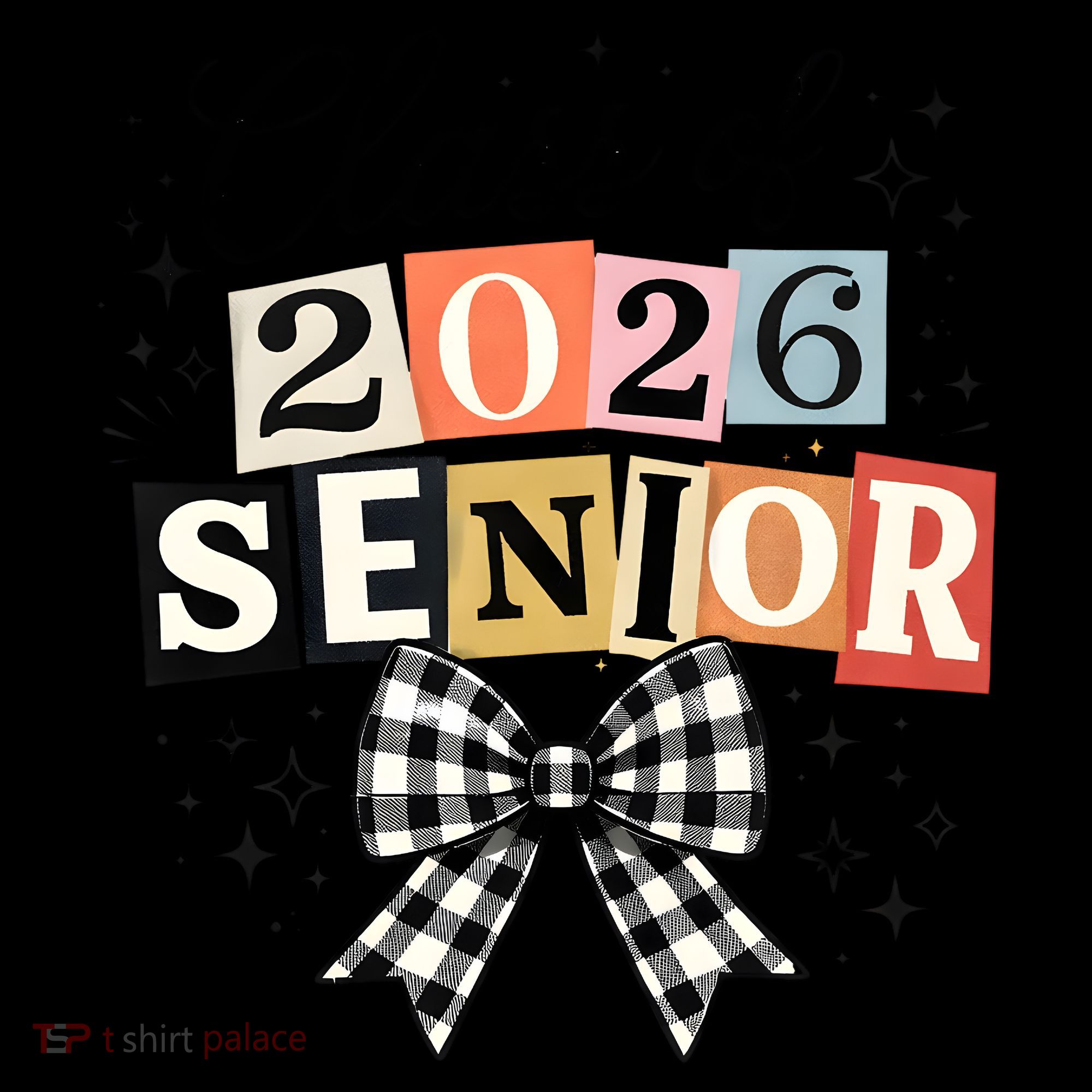 Class Of 2026 Senior Plaid Bow 16oz Travel Tumbler