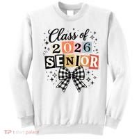 Class Of 2026 Senior Plaid Bow Sweatshirt thumb 0