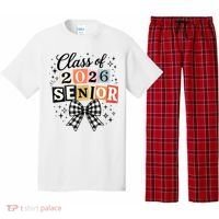 Class Of 2026 Senior Plaid Bow Pajama Set thumb 0