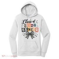 Class Of 2026 Senior Plaid Bow Women's Hoodie thumb 0