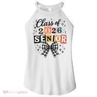 Class Of 2026 Senior Plaid Bow Women's Perfect Tri Rocker Tank thumb 0
