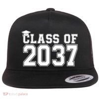 Class Of 2037 Graduation Flat Bill Trucker Hat thumb 0
