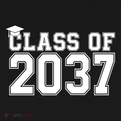 Class Of 2037 Graduation Flat Bill Trucker Hat