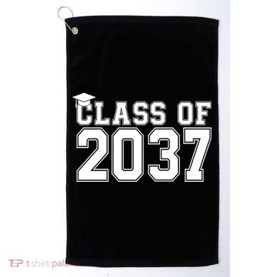 Class Of 2037 Graduation Golf Towel