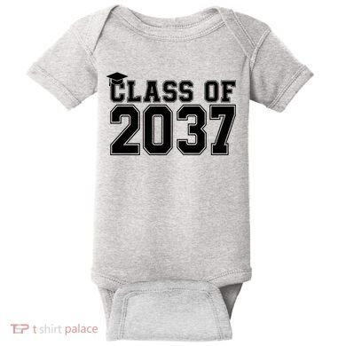 Class Of 2037 Graduation Baby Bodysuit
